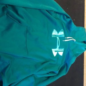 Turquoise under armour sweater size medium